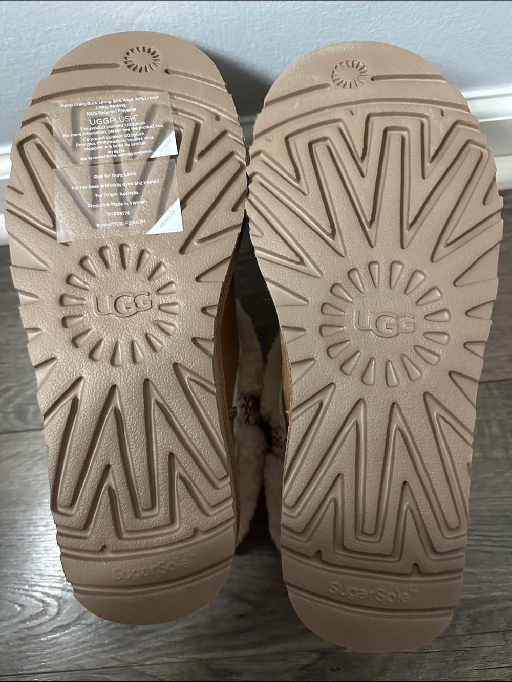 UGG Classic Ultra Mini Braid Boots — Chestnut — Size 8 - Picture 6 of 6